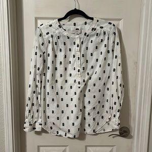Loft blouse with long sleeves